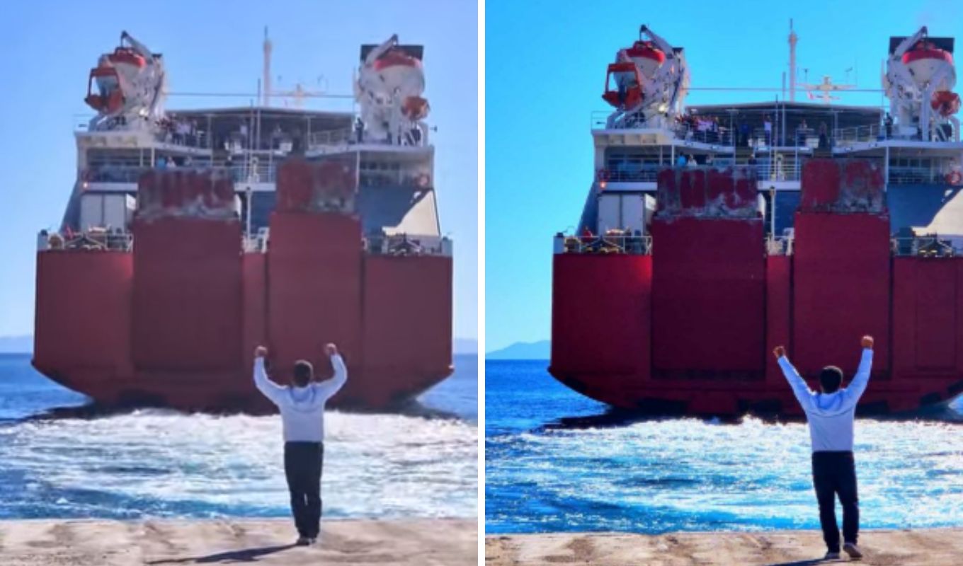 Συγκίνηση στη Σίκινο: Ο "ζεστός" αποχαιρετισμός του δημάρχου στους μαθητές  του Ελληνικού που παρέλασαν στο νησί για την 28η Οκτωβρίου (Βίντεο)