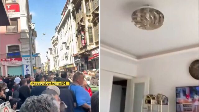Κωνσταντινούπολη: Η στιγμή που χτυπά ο σεισμός των 6,2 Ρίχτερ - Οι πρώτες αντιδράσεις (Βίντεο)