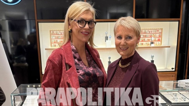 Αποκλειστικό: Η Νατάσα Παζαΐτη στα εγκαίνια της νέας Montblanc Boutique στην καρδιά της Αθήνας (Εικόνες & Βίντεο)