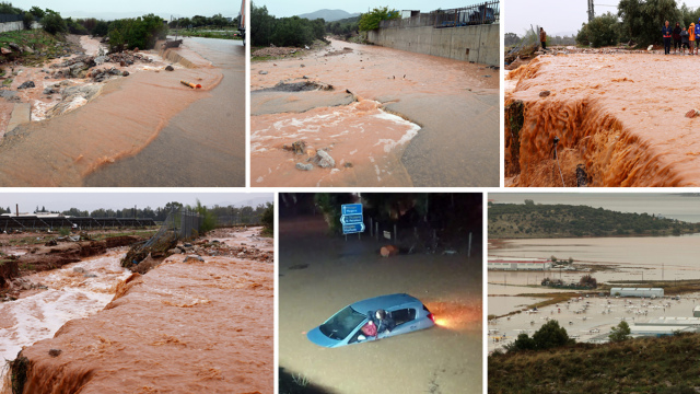 Κακοκαιρία Byron: Προβλήματα στη Δυτική Αττική, πλημμύρες και καταστροφές σε Μάνδρα, Ελευσίνα, Νέα Πέραμο - Κλειστά σχολεία και μηνύματα του 112 (Εικόνες & Βίντεο) - Live όλες οι εξελίξεις