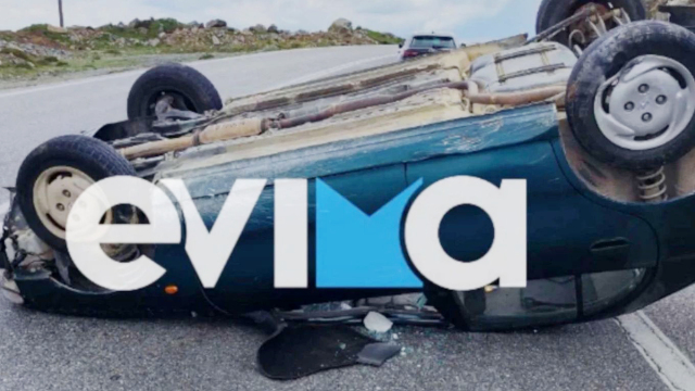 Κάρυστος: ΙΧ ντελαπάρισε σε κεντρικό δρόμο - Τραυματίστηκε ο 71χρονος οδηγός