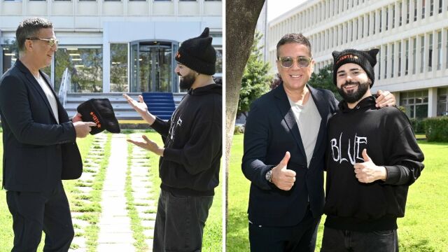 Eurovision 2026: Ο Akylas συνάντησε τον Ζέλικο Γιοκσίμοβιτς στο Ραδιομέγαρο της ΕΡΤ (Εικόνες)