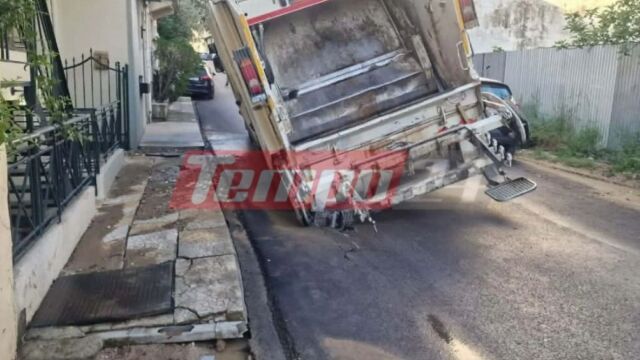 Πάτρα: Απορριμματοφόρο 