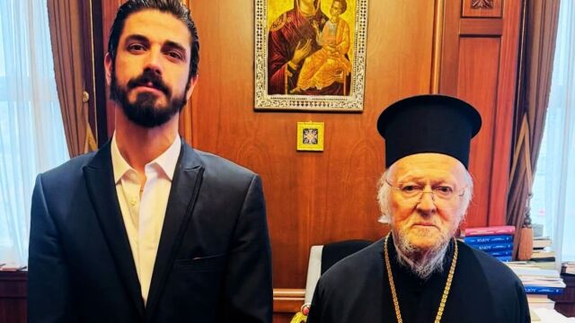 Δημήτρης Γκοτσόπουλος: H συνάντηση με τον Οικουμενικό Πατριάρχη Βαρθολομαίο και τα συγκινητικά λόγια του (Εικόνα)