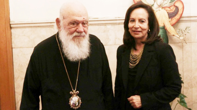 Συνάντηση του Αρχιεπισκόπου Ιερωνύμου με την πρώην υπουργό Άννα Διαμαντοπούλου