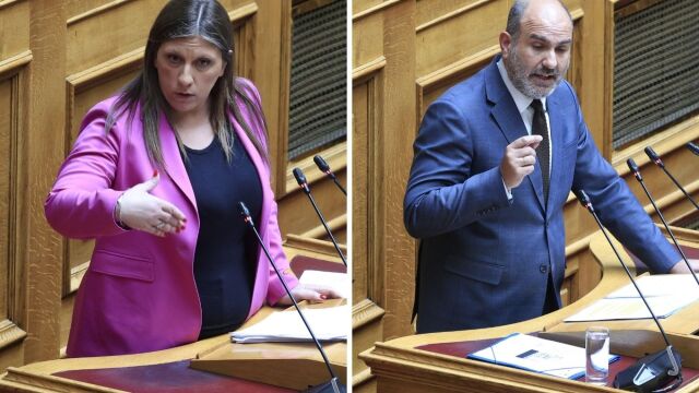 Καυγάς στη Βουλή μεταξύ Κωνσταντοπούλου και Μαρκόπουλου - 