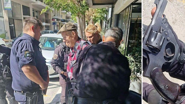Συνελήφθη στην Πάτρα ο 89χρονος που άνοιξε πυρ σε ΕΦΚΑ και Εφετείο - Είχε πάνω του γεμάτο 38αρι περίστροφο