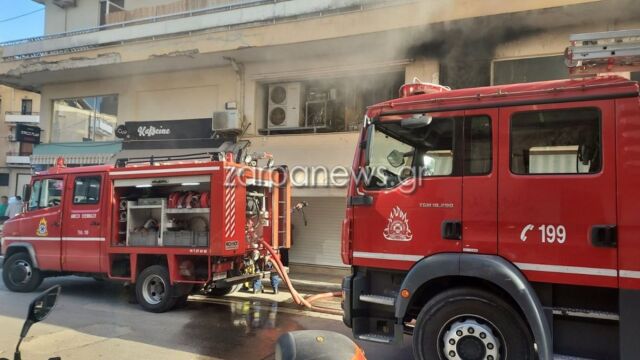 Φωτιά σε φούρνο στα Χανιά: Πού έχει διακοπεί η κυκλοφορία - Αποπνικτική ατμόσφαιρα (Εικόνες)