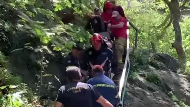 Ρέθυμνο: Διάσωση 70χρονου τουρίστα που εγκλωβίστηκε στο φαράγγι των Μύλων