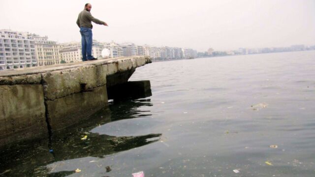 Θεσσαλονίκη: Στα "κόκκινα" λόγω ερυθράς παλίρροιας ο Θερμαϊκ