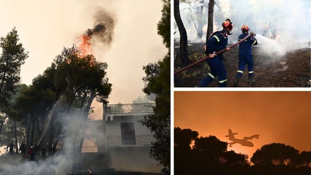 Live Φωτιές: Συνεχίζεται η μάχη με τις φλόγες στη Δυτική Αττική - Τρία τα βασικά μέτωπα, περισσότερα από 132.900 στρέμματα έχουν καεί  (Εικόνες & Βίντεο)