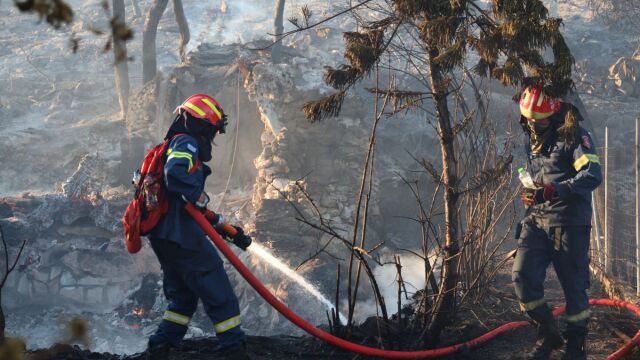 Φωτιά στη Σαλαμίνα: Στο μικροσκόπιο των αρχών οικόπεδο στα Περιστέρια - Συλλέγουν βίντεο, ανοιχτό το ενδεχόμενο εμπρησμού