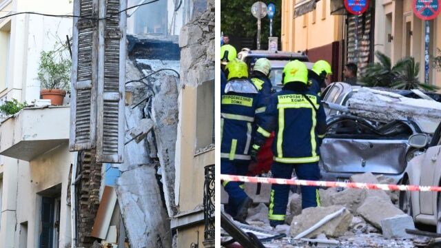 Έκρηξη στο κέντρο της Αθήνας: Σοκάρουν οι φωτογραφίες και τα βίντεο από την κατάρρευση του κτιρίου στην Πλάκα