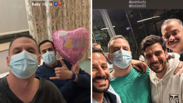 Κατερίνα Καινούργιου: Οι νέες φωτογραφίες του Παναγιώτη Κουτσουμπή μέσα από το μαιευτήριο μετά τη γέννηση της κόρης τους