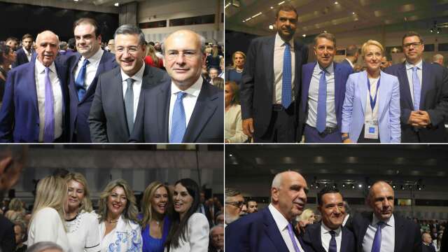 Στο Βελλίδειο σύσσωμη η κυβέρνηση και η ΚΟ της ΝΔ για την ομιλία Μητσοτάκη - Πηγαδάκια υπουργών και γαλάζιων στελεχών (Εικόνες)