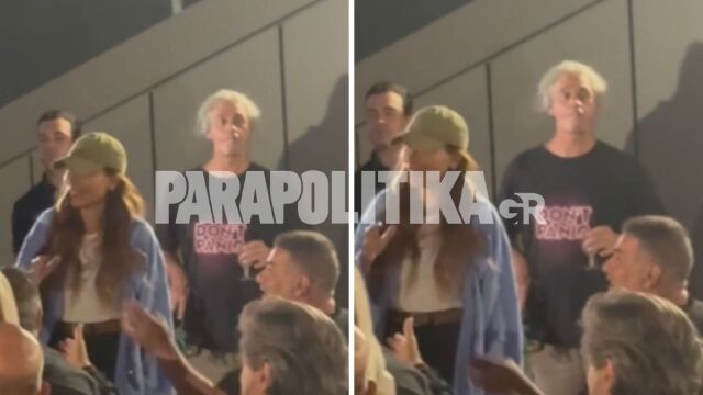 Η Δέσποινα Βανδή στο πλευρό του Βασίλη Μπισμπίκη στην avant premiere της νέας σειρά του Mega Δύο μαύρα πουκάμισα (Αποκλειστικό βίντεο)
