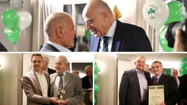 Παναθηναϊκός: Καραμανλής, Παυλόπουλος, Δένδιας και Δούκας μεταξύ των πράσινων πολιτικών που τίμησαν τους παλαίμαχους (Εικόνες & Βίντεο)