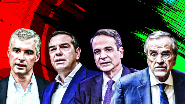 Η αδυναμία Σπηλιωτόπουλου στα σάντουιτς... ο Σαμαράς, ο Τσίπρας και στη μέση ο Μητσοτάκης