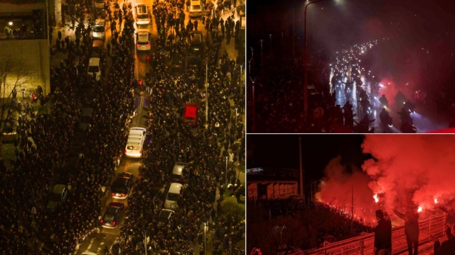 ΠΑΟΚ: Συγκλονιστικές εικόνες στη Τούμπα, με συνθήματα και καπνογόνα το αντίο στους επτά αδικοχαμένους οπαδούς (Εικόνες & Βίντεο)
