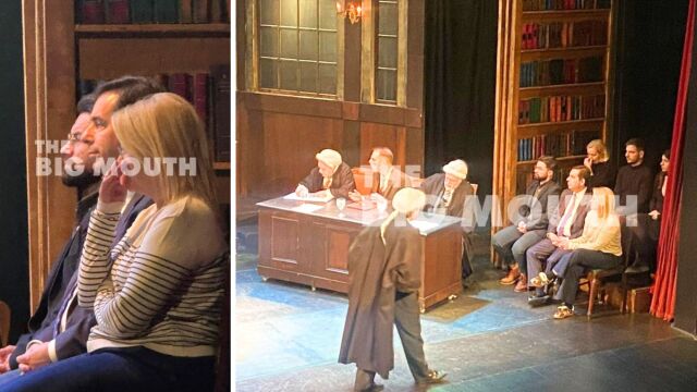 Σε... ρόλου ηθοποιού ο Νότης Μηταράκης - Ανέβηκε στο σανίδι ως ένορκος στην παράσταση Μάρτυρας Κατηγορίας (Εικόνες)