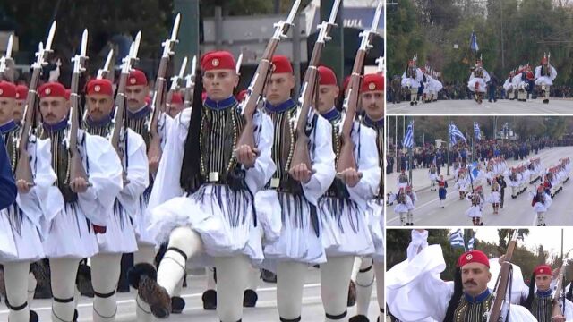 25 Μαρτίου: Εντυπωσίασε και συγκίνησε η Προεδρική Φρουρά (Εικόνες και βίντεο)