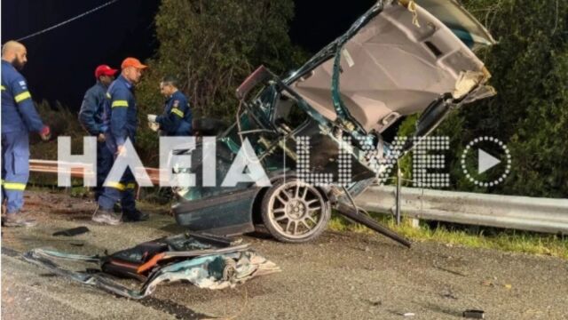 Σοβαρό τροχαίο στην Πύργου - Κυπαρισσίας: Αυτοκίνητο κόπηκε στα δύο μετά από σφοδρή σύγκρουση, σε κρίσιμη κατάσταση ο 30χρονος οδηγός (Εικόνες  Βίντεο)