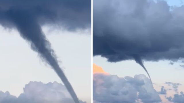 Σάμος: Η στιγμή που σχηματίζεται μεγάλος υδροστρόβιλος (Απίστευτο Βίντεο)