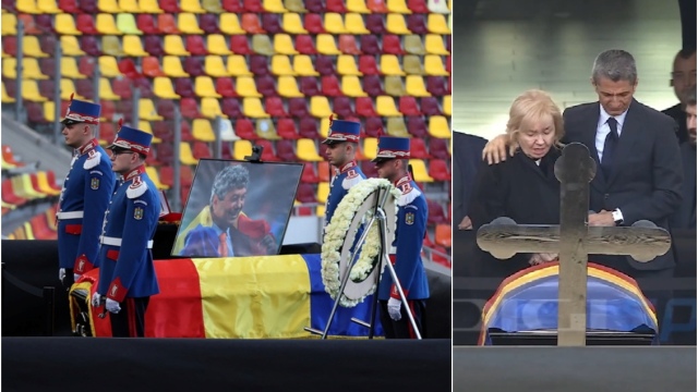 Μιρτσέα Λουτσέσκου: Λύγισε μπροστά στο φέρετρο του πατέρα του ο Ραζβάν - Συγκλονιστικές εικόνες στο Βουκουρέστι (Βίντεο)