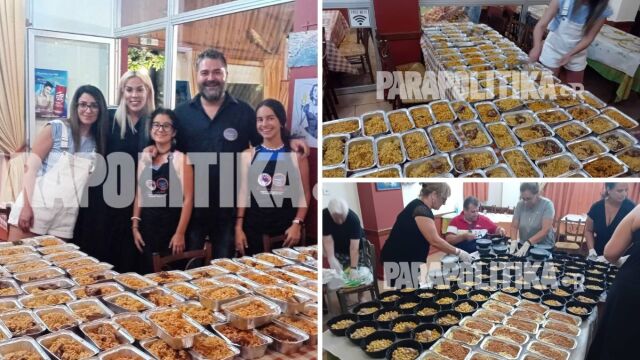 Στην ουρά για ένα πιάτο φαγητό στο Κερατσίνι: Μια συγκινητική πρωτοβουλία αλληλεγγύης - Τι είπε ο Δημήτρης Καρκανοραχάκης στα Παραπολιτικά 90,1 (Εικόνες)