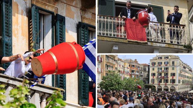 Πάσχα στην Κέρκυρα: Το σπάσιμο των Μπότηδων έστειλε το μήνυμα της πρώτης Ανάστασης (Εικόνες  Βίντεο)