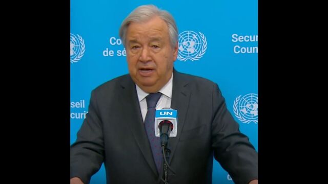 Αντόνιο Γκουτέρες: Θα συνεχιστούν οι συνομιλίες ΗΠΑ με Ιράν πριν τη λήξη της εκεχειρίας (Βίντεο)