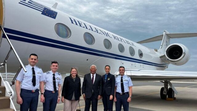 Αντόνιο Κόστα: Το ευχαριστώ στον Κυριάκο Μητσοτάκη, του παραχώρησε το πρωθυπουργικό αεροπλάνο για το ταξίδι του στον Περσικό