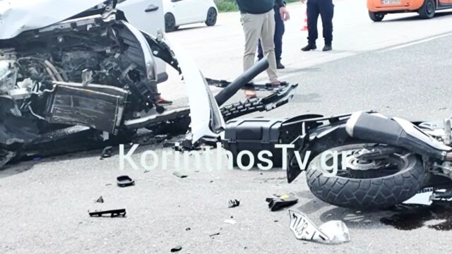 Σοβαρό τροχαίο ατύχημα στην Π.Ε.Ο Κορίνθου - Πατρών - Ένας τραυματίας (Εικόνες  Βίντεο)