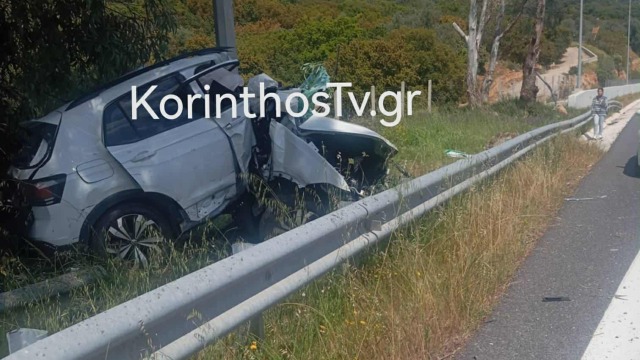 Τροχαίο στην εθνική οδό Κορίνθου-Τριπόλεως: Στο νοσοκομείο με σοβαρά τραύματα μία γυναίκα (Εικόνες)