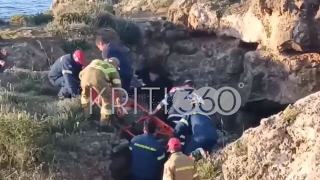 Χανιά: Σοβαρός τραυματισμός τουρίστα που έπεσε από βράχια στους Αγίους Αποστόλους (Βίντεο)