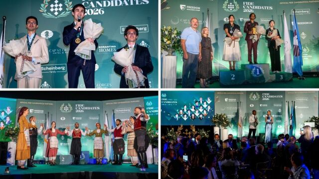 Η τελετή λήξης του Παγκόσμιου Πρωταθλήματος Σκάκι στην Κύπρο (Εικόνες)