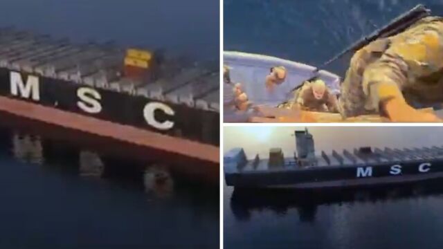 Βίντεο: Η στιγμή που οι Φρουροί της Επανάστασης επιχειρούν να καταλάβουν το ελληνόκτητο πλοίο 