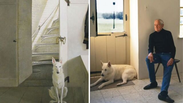Ο Andrew Wyeth και ο σκύλος του: Δεν τρέχει. Δεν γαβγίζει. Δεν ποζάρει - H σιωπή στο κατώφλι