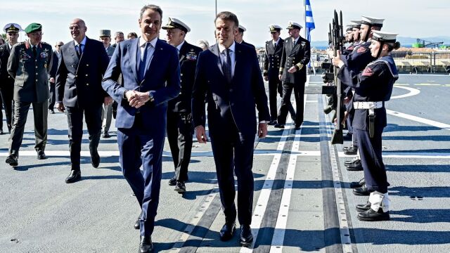 Μητσοτάκης και Μακρόν συνεχίζουν την ενίσχυση των ελληνογαλλικών σχέσεων - Το κείμενο της συμφωνίας για εμβάθυνση σε Άμυνα και Ασφάλεια