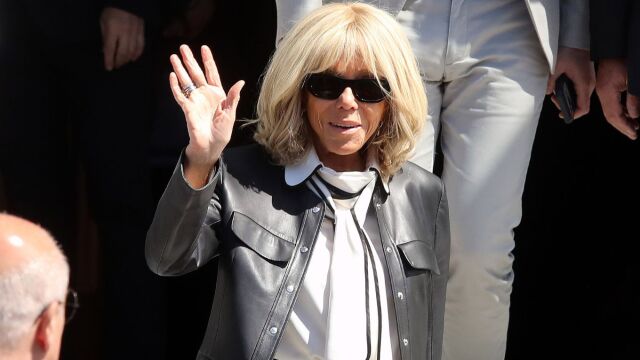 Η Μπριζίτ Μακρόν στο κέντρο της Αθήνας (Εικόνες)