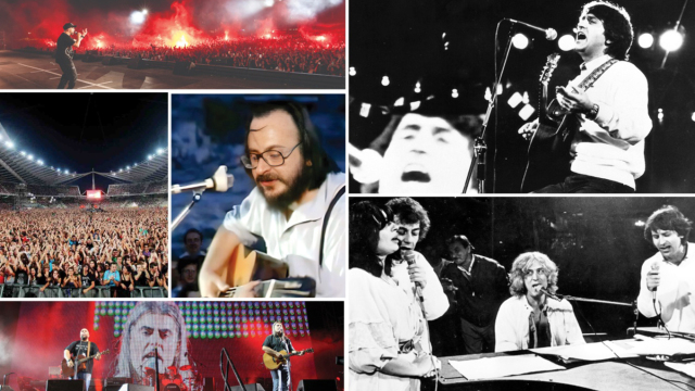 Το ΟΑΚΑ που τραγουδά και γράφει ιστορία: Από τον Σαββόπουλο και τον Νταλάρα μέχρι τους Πυξ Λαξ, τον ΛΕΞ και τη νέα εποχή των sold-out (Εικόνες)