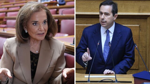 Το τρολάρισμα της Ντόρας Μπακογιάννη στον Νότη Μηταράκη με φόντο τα μηνιαία τραπεζώματά του...