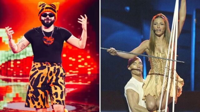Eurovision 2026: Χορευτής, έκπληξη ντυμένος όπως το 2005 παραδίδει τη λύρα της Παπαρίζου στον Akylas (Βίντεο)
