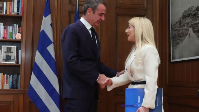 Κυριάκος Μητσοτάκης: Συνάντηση με την πρόεδρο της κυπριακής Βουλής, Αννίτα Δημητρίου (Εικόνες)