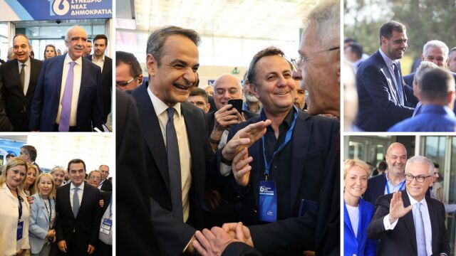 Live το 16ο Συνέδριο της Νέας Δημοκρατίας: Selfies, χαμόγελα, χειραψίες και πηγαδάκια (Εικόνες & Βίντεο)