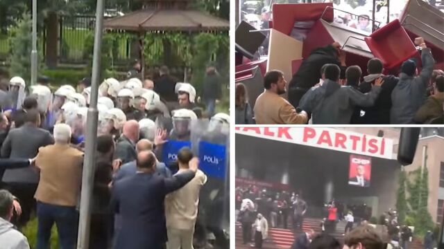 Τουρκία: Σε ζωντανή μετάδοση η εισβολή της αστυνομίας στο Ρεπουμπλικανικό Λαϊκό Κόμμα (Βίντεο)