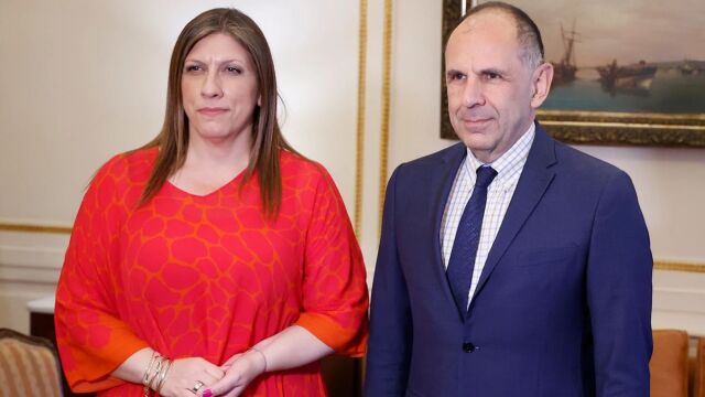 Συνάντηση Ζωής Κωνσταντοπούλου και Γιώργου Γεραπετρίτη - Στο επίκεντρο οι εξελίξεις σε κρίσιμα διεθνή πεδία