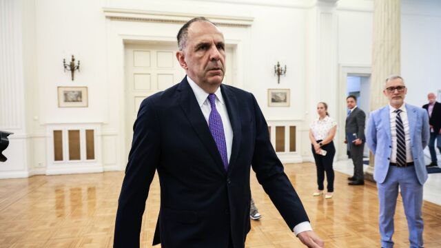 Γεραπετρίτης: Συνάντηση με την πρόεδρο της ΚΣ του Συμβουλίου της Ευρώπης, Πέτρα Μπάιρ