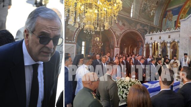 Αντώνης Σαμαράς: Εκτός επισήμων ο πρώην πρωθυπουργός στην κηδεία του Νίκου Ταγαρά στην Κόρινθο (Εικόνες)