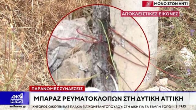 Δυτική Αττική: Νέες καταγγελίες για ρευματοκλοπές, οι αρχές εντοπίζουν και ξηλώνουν χιλιόμετρα καλωδίων - Δυστυχώς αυτό είναι ένα φαινόμενο καθημερινό (Βίντεο)